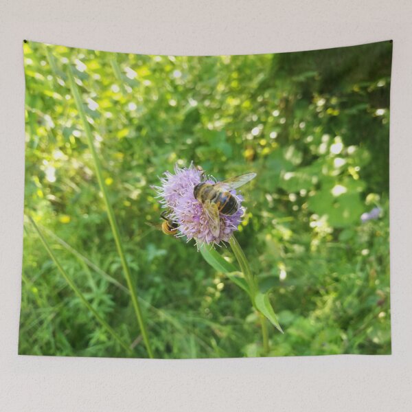 Item preview, Purple Wildflower with Bee designed and sold by katiamelnik.