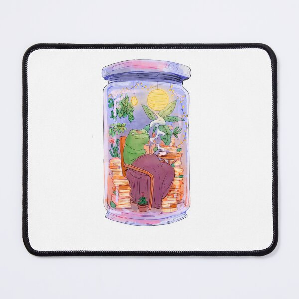 Item preview, \frog-animal-reading-in-jar-t-shirt-design. designed and sold by JAMALSTORE92.