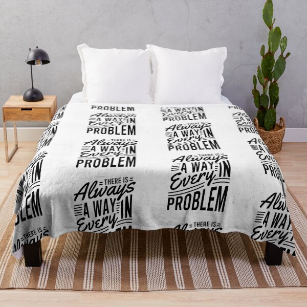Item preview, There is Always a Way in Every Problem Always Think To Be Positive Aspire To Inspire Before The Expire Funny Saying Happy Life Apparel Essential Motivation Inspiration Joy Mood designed and sold by DesignByHeartUK.