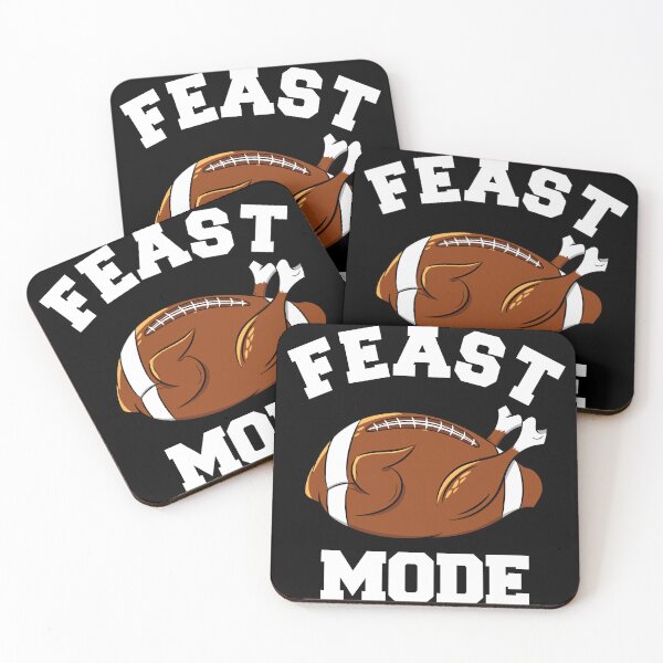 Item preview, Funny Cute Thanksgiving Feast Mode Turkey Football Boys Mens designed and sold by carolsheiladis.