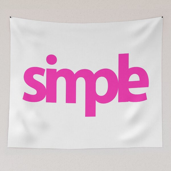Item preview, Simple (pink) designed and sold by FattoAMano.