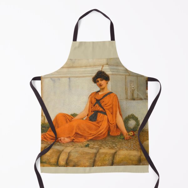Item preview, Repose,The Flower Girl"Girl with a beautiful transparent Summer orange Dress" John William Godward designed and sold by TeeARTHY.