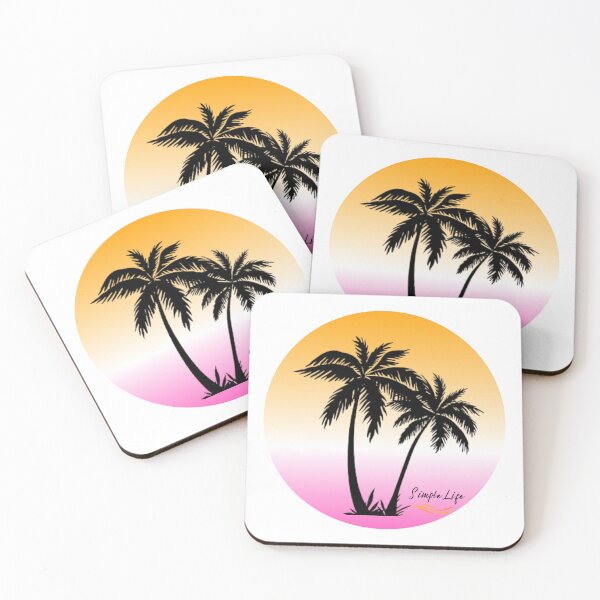 Item preview, Palm Trees Simple Life Orange and Pink designed and sold by SimpleSteve.