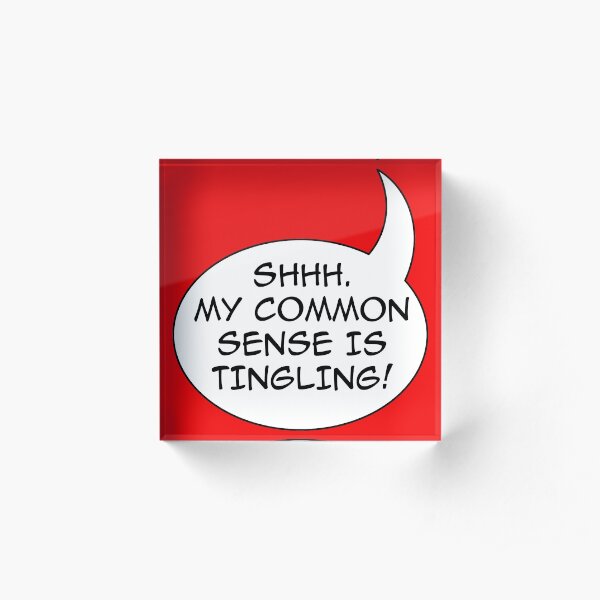 Common sense Acrylic Block
