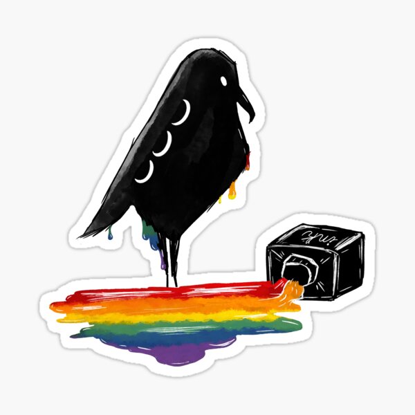 Item preview, Inky Pride Crow designed and sold by marvinthecrow.