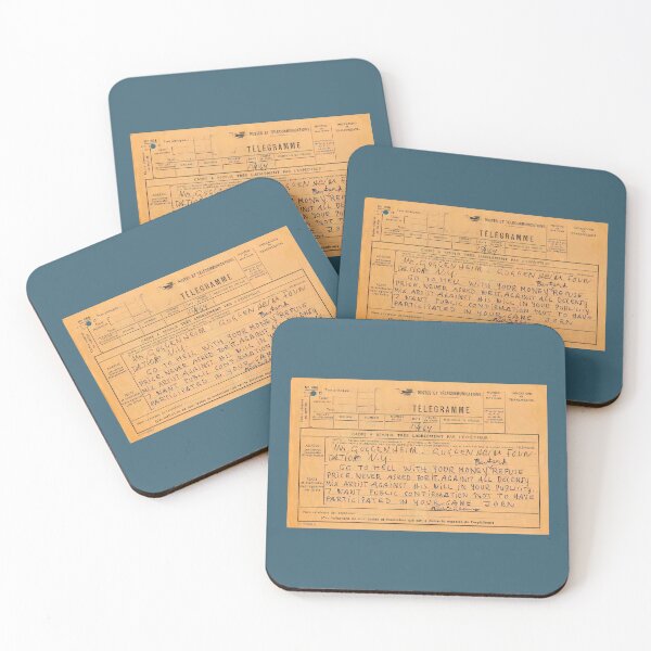 Item preview, REJECTION: Asger Jorn's Telegram to Mr. Guggenheim designed and sold by amuseXpress.