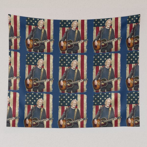 Item preview, Vintage American Flag Kris tofferson Legend designed and sold by Andonicka0.