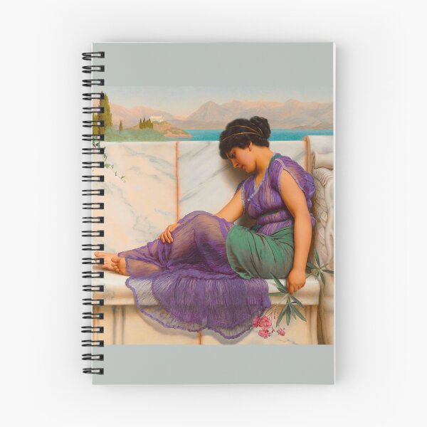 Item preview, Summer Idleness; Day Dreams "Girl with a beautiful transparent Summer purple Dress" John William Godward designed and sold by TeeARTHY.
