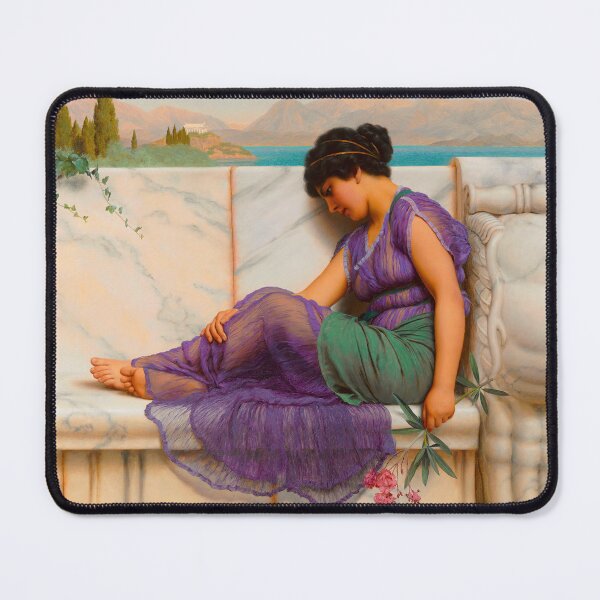Item preview, Summer Idleness; Day Dreams "Girl with a beautiful transparent Summer purple Dress" John William Godward designed and sold by TeeARTHY.