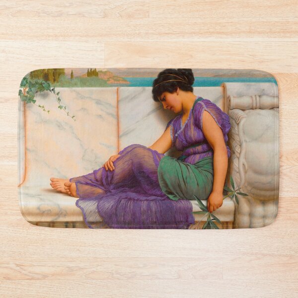 Item preview, Summer Idleness; Day Dreams "Girl with a beautiful transparent Summer purple Dress" John William Godward designed and sold by TeeARTHY.
