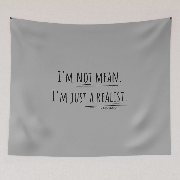 Item preview, Just a Realist - Black designed and sold by DarkGreenSoul.
