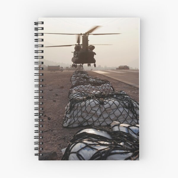 Item preview, Marines attach sling loads to the body of an Army CH-47 Chinook cargo helicopter. designed and sold by StocktrekImages.
