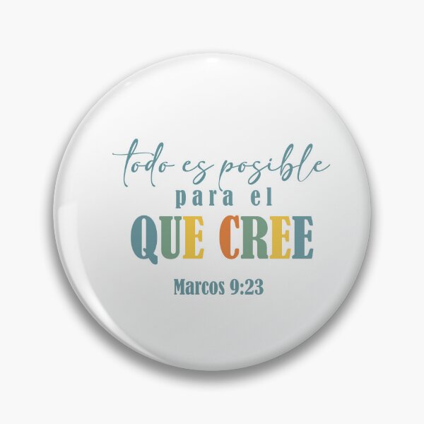 Item preview, Marcos 9:23, Spanish Bible Verse designed and sold by Aryam Quotes.