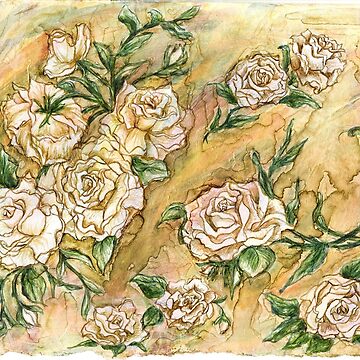 Artwork thumbnail, Vintage Roses by tinaschofield