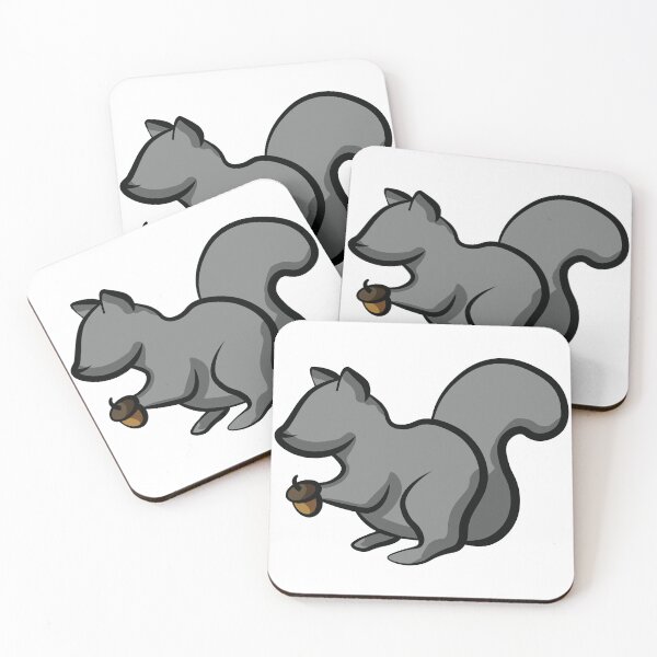 Item preview, Minimalist Squirrel With Acorn designed and sold by InkLayer.