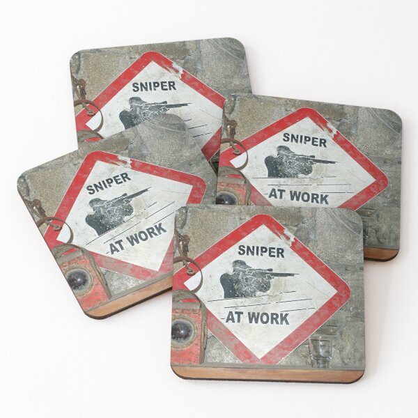 Item preview, Sniper at work - Warning Sign Ireland, Northern Ireland designed and sold by Cult45one.