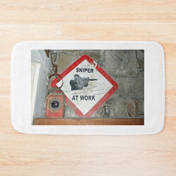Item preview, Sniper at work - Warning Sign Ireland, Northern Ireland designed and sold by Cult45one.