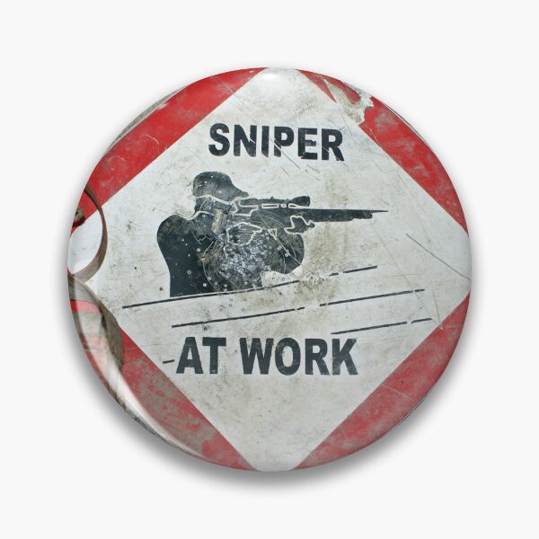 Item preview, Sniper at work - Warning Sign Ireland, Northern Ireland designed and sold by Cult45one.
