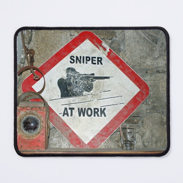 Item preview, Sniper at work - Warning Sign Ireland, Northern Ireland designed and sold by Cult45one.