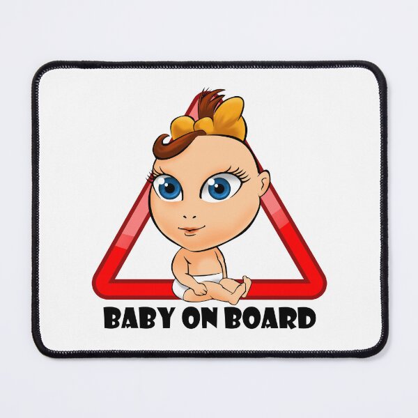 Item preview, Baby on Board Caution Sign designed and sold by Digi Artworks Store.