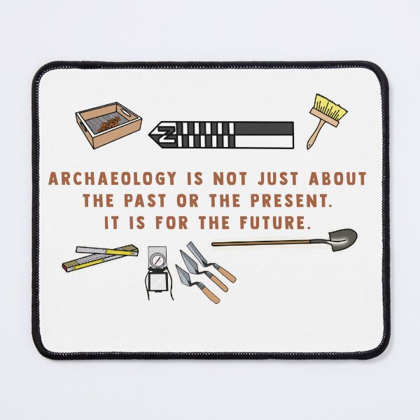 Item preview, Archaeology Quote with Archaeology Icons designed and sold by ArchaeoAndASL.