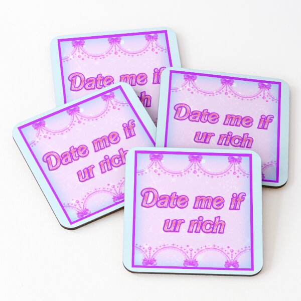 Item preview, DATE ME IF UR RICH (Sky Blue) designed and sold by Dolls X Beauty.