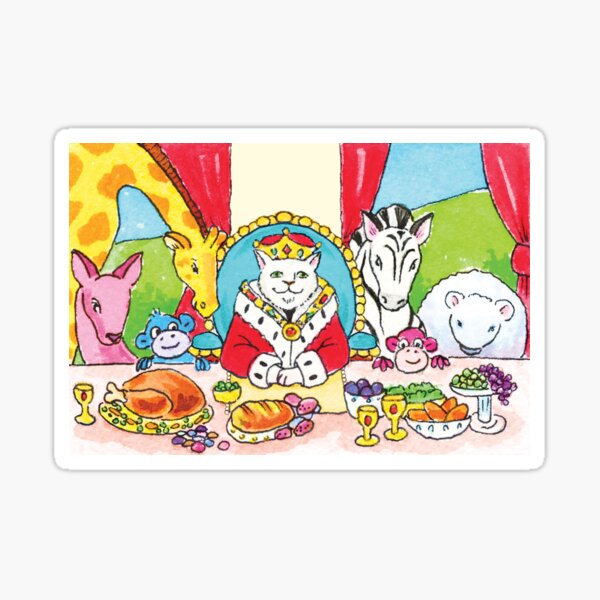 Item preview, "King Leo at the Banquet Table, Friends"  designed and sold by gigiamal.