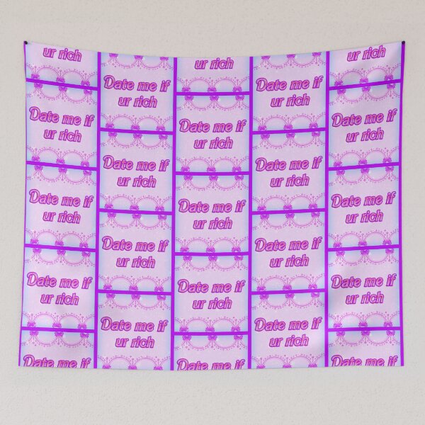 Item preview, DATE ME IF UR RICH (Sky Blue) designed and sold by Dolls X Beauty.