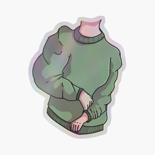 Item preview, White Girl in Green Sweater  designed and sold by Plebon.
