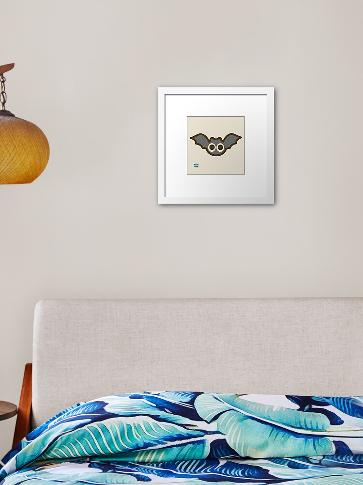 Thumbnail 2 of 7, Framed Art Print, Spookie the Bat from the Simply Small Series designed and sold by PaolaOpal.
