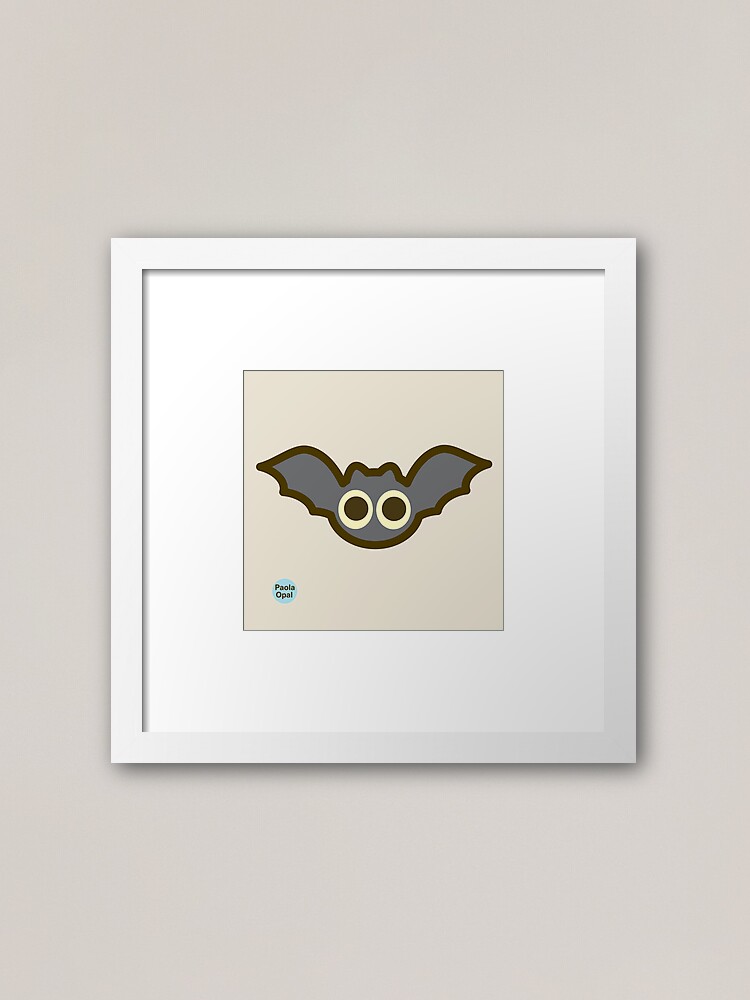 Thumbnail 1 of 7, Framed Art Print, Spookie the Bat from the Simply Small Series designed and sold by PaolaOpal.