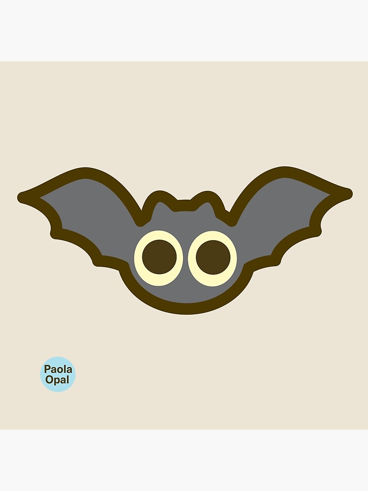 Thumbnail 7 of 7, Framed Art Print, Spookie the Bat from the Simply Small Series designed and sold by PaolaOpal.