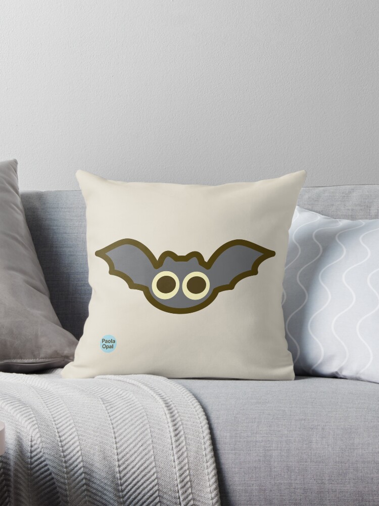 Thumbnail 1 of 4, Pillow, Spookie the Bat from the Simply Small Series designed and sold by PaolaOpal.
