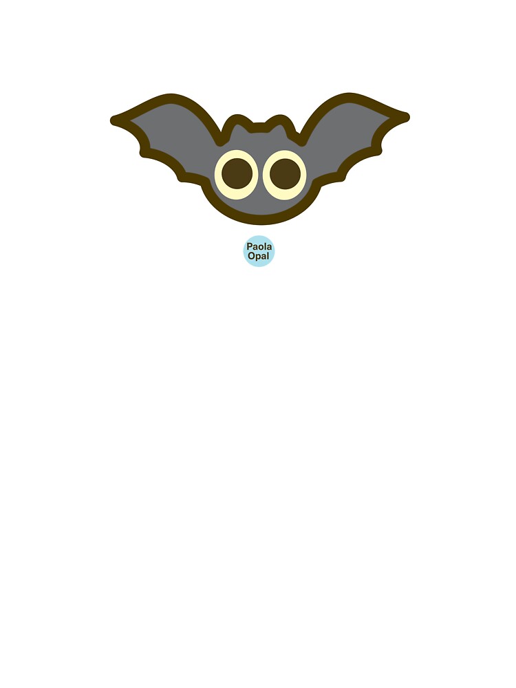 Thumbnail 2 of 2, Kids T-Shirt, Spookie the Bat from the Simply Small Series designed and sold by PaolaOpal.