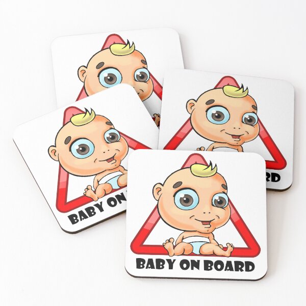 Item preview, Smiling Baby on Board Car Sign  designed and sold by Digi Artworks Store.