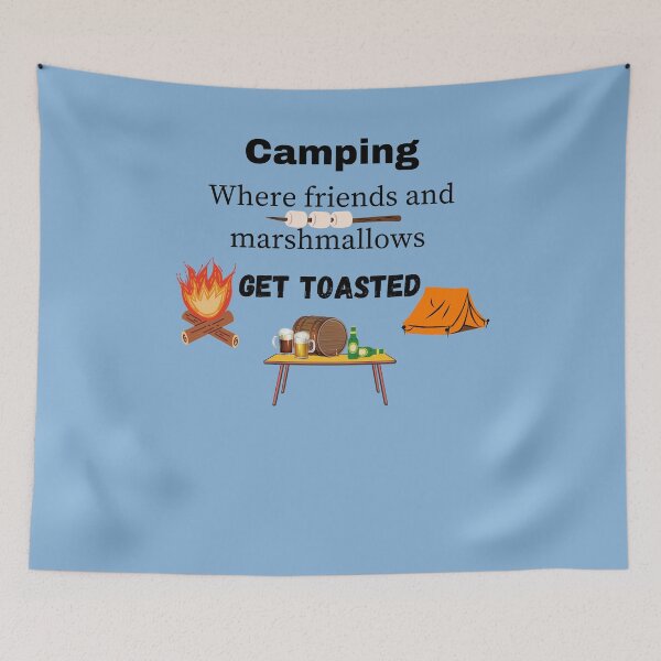Item preview, Camping donde se tuestan amigos y malvaviscos designed and sold by Linda La Guardia.