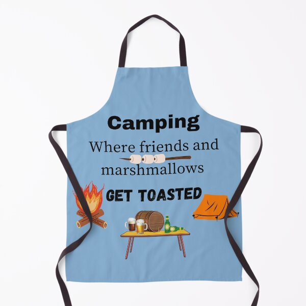 Item preview, Camping where friends and marshmallows get toasted designed and sold by Linda La Guardia.