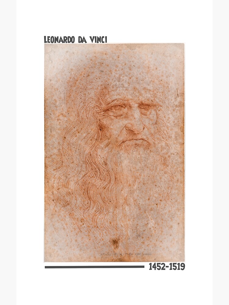 Pegatina «El verdadero rostro de Leonardo da Vinci» de alexalvesamorim ...