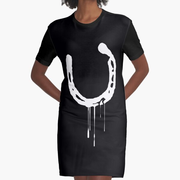 Vista previa del artículo con la obra «Splatter Horseshoe (blanco)», diseñado y vendido por RobertBell.