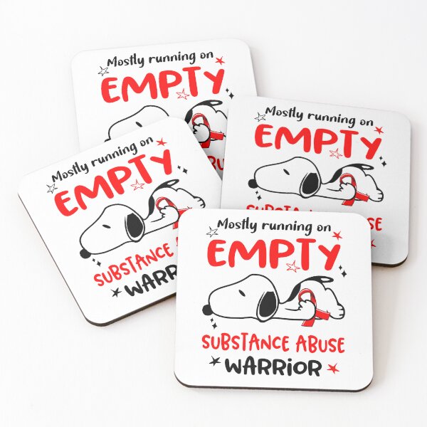 Item preview, Mostly Running on Empty Substance Abuse Warrior designed and sold by Wlsnpeggy.