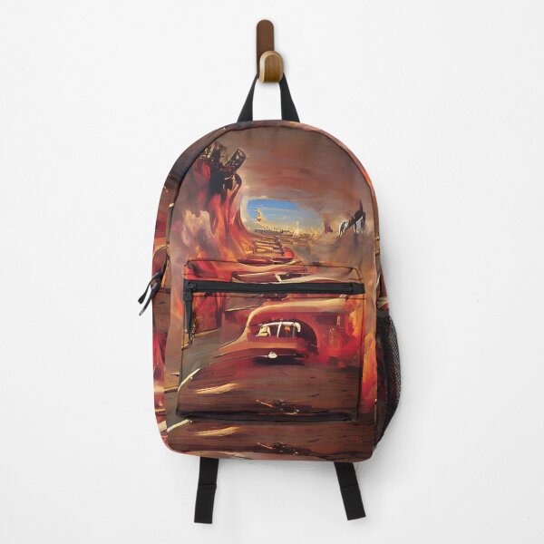Item preview, Going Through Hell Dystopian Art - Heaven Awaits designed and sold by CreepyKaleidopi.