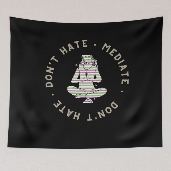 Item preview, Yoga Don't Hate Meditate Peace Yoga Spiritual  designed and sold by Noussairox.