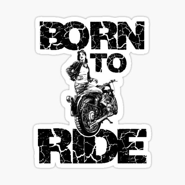 Sticker Moto Born To Ride, Stickers Motos