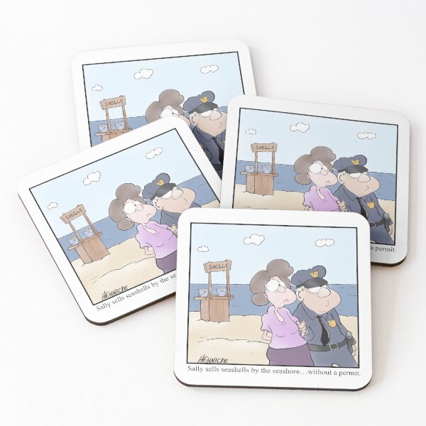 Item preview, Sally sells seashells by the seashore…without a permit. designed and sold by Carl Hennicke.