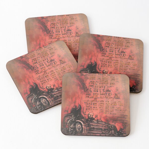 Item preview, Ride Through Hell Dystopian Art designed and sold by CreepyKaleidopi.