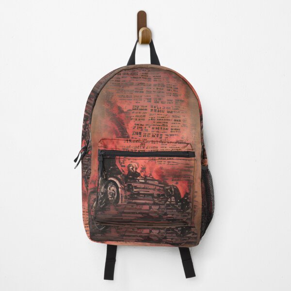 Item preview, Ride Through Hell Dystopian Art designed and sold by CreepyKaleidopi.
