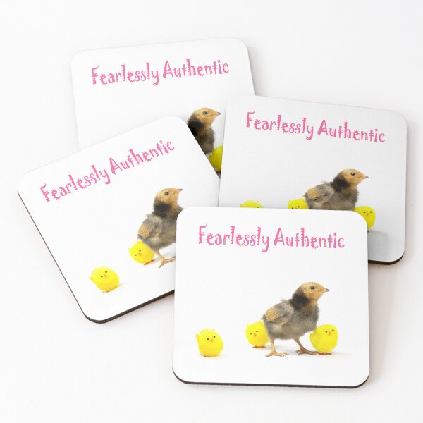 Item preview, Fearlessly Authentic, be authentic, believe in yourself, dear to be different, defiant chick, be you, not fake designed and sold by Hollyharry.
