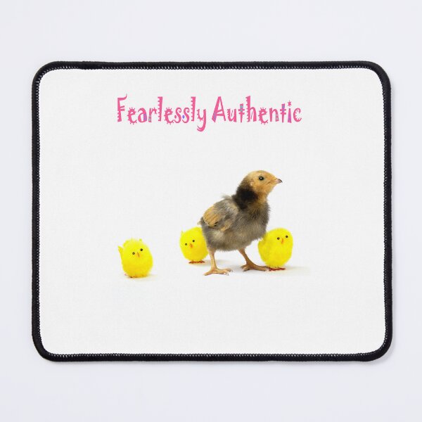 Item preview, Fearlessly Authentic, be authentic, believe in yourself, dear to be different, defiant chick, be you, not fake designed and sold by Hollyharry.