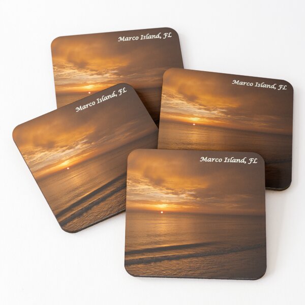 Item preview, Beach Sunset landscape (with label) designed and sold by TinyCameraNinja.