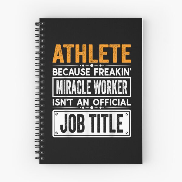 Item preview, athlete Because Freaking Miracle Worker Isn’t an Official Job Title, athlete Christmas Fathers Day shirt designed and sold by xlnv.